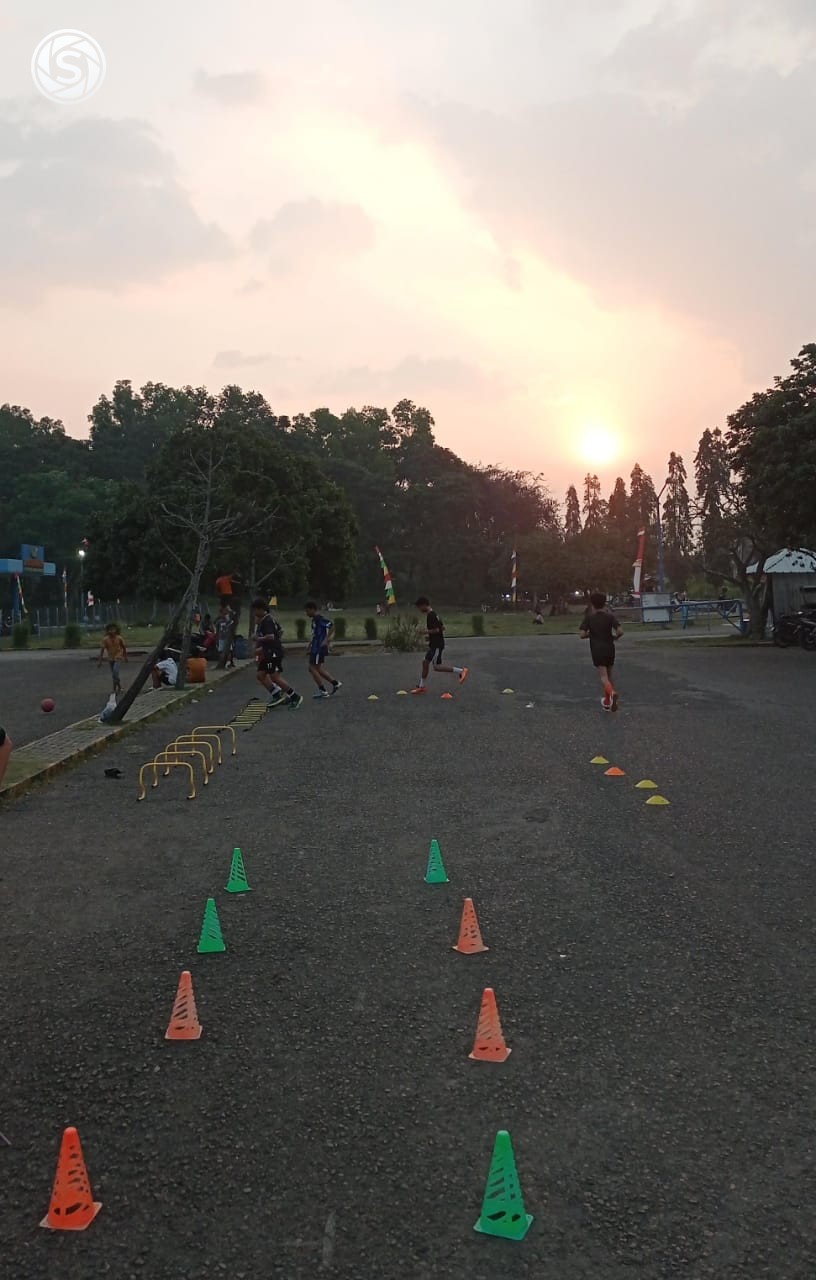 Potret pemandangan di sore hari